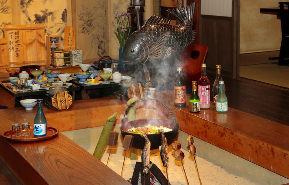 囲炉裏料理(イメージ)