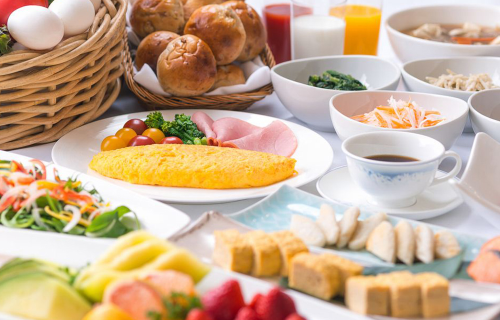 朝食ブッフエ